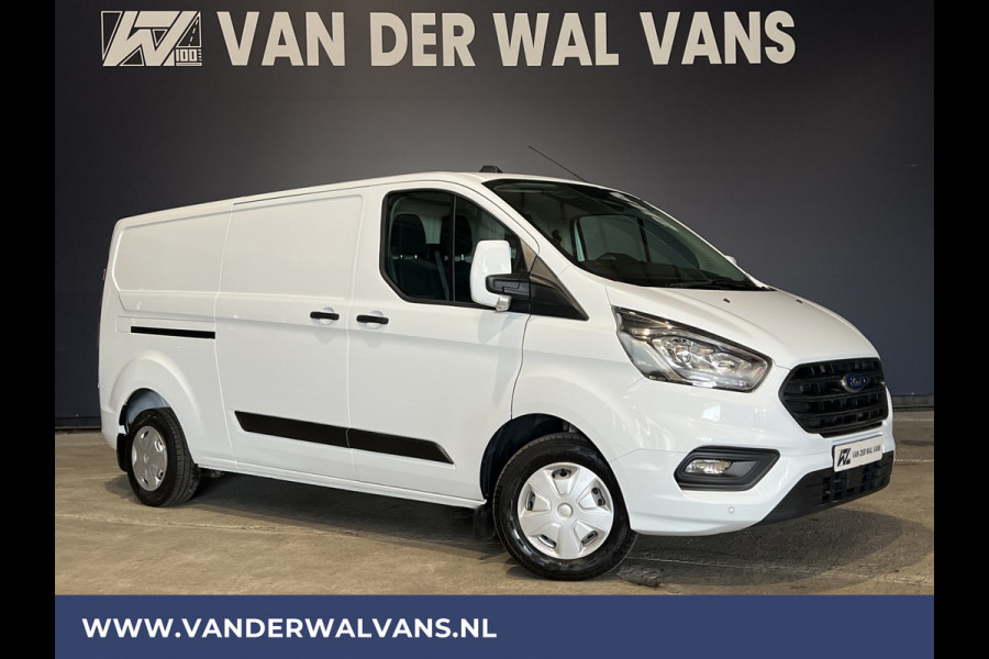 Ford Transit Custom 2.0 TDCI 131pk L2H1 Euro6 Airco | LED | Cruisecontrol | Verwarmde voorruit Bijrijdersbank, 2800kg trekvermogen, parkeersensoren