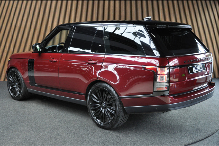 Land Rover Range Rover 3.0 TDV6 HSE Leer Navi Camera Keyless Meridian PDC Memory Dodehoek Elektr. uitklapbare trekhaak Elektr. bedienbaar achterklep Climate Stoelverwarming Stuurverwarming Cruise 22'' LM velgen Grijs kenteken