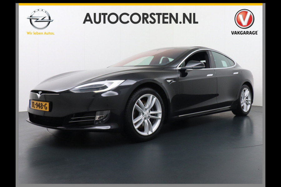 Tesla Model S 75D AWD Luchtvering Enhanced AutoPilot Navi Panorama-Dak Camera Adaptive-Led Elektr.Stuur en Stoel+Geheugen+Spiegels+verwarmd El 19"Lmv 4WD Schuifkanteldak WiFi Rijstrookhulp Bordherkenning ACC ESP Dodehoek Detector Mistlampen Verwarmde-Sproeiers Nieuwprijs €91.400