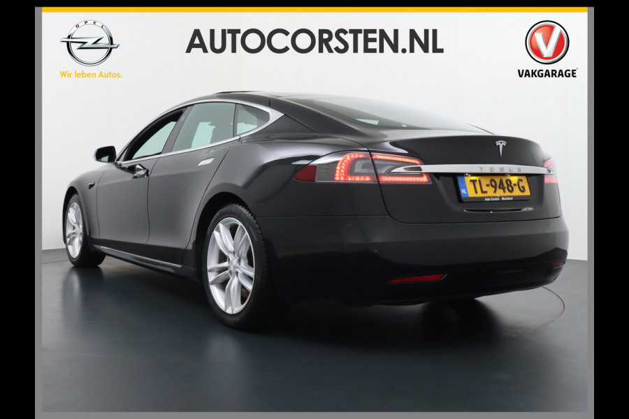 Tesla Model S 75D AWD Luchtvering Enhanced AutoPilot Navi Panorama-Dak Camera Adaptive-Led Elektr.Stuur en Stoel+Geheugen+Spiegels+verwarmd El 19"Lmv 4WD Schuifkanteldak WiFi Rijstrookhulp Bordherkenning ACC ESP Dodehoek Detector Mistlampen Verwarmde-Sproeiers Nieuwprijs €91.400