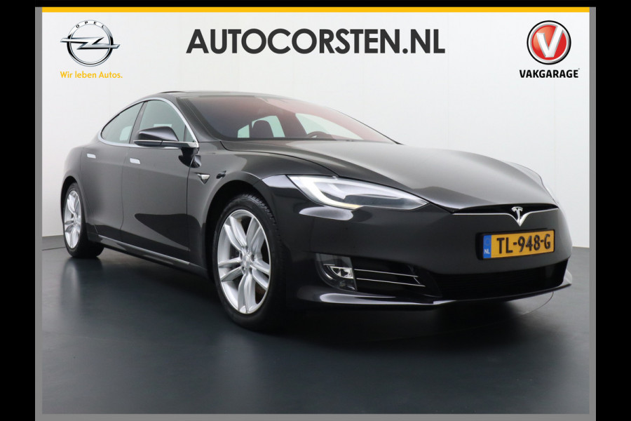 Tesla Model S 75D AWD Luchtvering Enhanced AutoPilot Navi Panorama-Dak Camera Adaptive-Led Elektr.Stuur en Stoel+Geheugen+Spiegels+verwarmd El 19"Lmv 4WD Schuifkanteldak WiFi Rijstrookhulp Bordherkenning ACC ESP Dodehoek Detector Mistlampen Verwarmde-Sproeiers Nieuwprijs €91.400