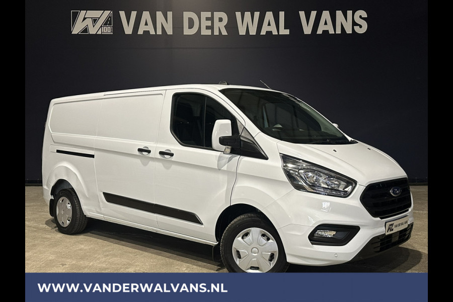 Ford Transit Custom 2.0 TDCI 131pk L2H1 Euro6 ** Airco | LED | Cruisecontrol | Verwarmde voorruit | Parkeersensoren Bijrijdersbank, 2800kg trekvermogen