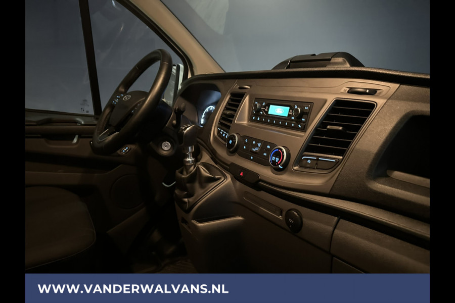 Ford Transit Custom 2.0 TDCI 131pk L2H1 Euro6 ** Airco | LED | Cruisecontrol | Verwarmde voorruit | Parkeersensoren Bijrijdersbank, 2800kg trekvermogen