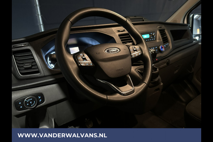 Ford Transit Custom 2.0 TDCI 131pk L2H1 Euro6 ** Airco | LED | Cruisecontrol | Verwarmde voorruit | Parkeersensoren Bijrijdersbank, 2800kg trekvermogen