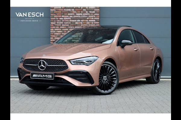 Mercedes-Benz CLA-Klasse 250 e AMG Line Aut8 | Panoramadak | Distronic | Memory | Burmester | Trekhaak | Keyless Go | Camera | Verwarmd Stuurwiel | Nightpakket |