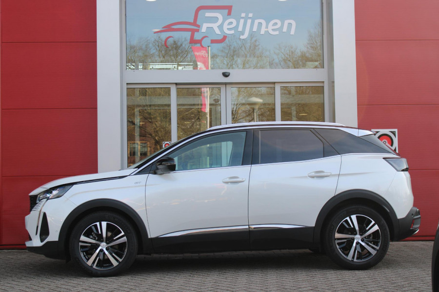 Peugeot 3008 1.2 136PK Hybrid GT | 360° CAMERA | NAVIGATIE | ADAPTIVE CRUISE CONTROL | APPLE CARPLAY/ANDROID AUTO | CLIMATE CONTROL | 18" LICHTMETALEN VELGEN | DODEHOEK DETECTIE | KEYLESS ENTRY/START | FULL LED KOPLAMPEN | PARKEERSENSOREN VOOR EN ACHTER | DAB+ RADIO | LANE ASSIST |