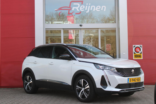 Peugeot 3008 1.2 136PK Hybrid GT | 360° CAMERA | NAVIGATIE | ADAPTIVE CRUISE CONTROL | APPLE CARPLAY/ANDROID AUTO | CLIMATE CONTROL | 18" LICHTMETALEN VELGEN | DODEHOEK DETECTIE | KEYLESS ENTRY/START | FULL LED KOPLAMPEN | PARKEERSENSOREN VOOR EN ACHTER | DAB+ RADIO | LANE ASSIST |