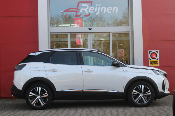 Peugeot 3008 1.2 136PK Hybrid GT | 360° CAMERA | NAVIGATIE | ADAPTIVE CRUISE CONTROL | APPLE CARPLAY/ANDROID AUTO | CLIMATE CONTROL | 18" LICHTMETALEN VELGEN | DODEHOEK DETECTIE | KEYLESS ENTRY/START | FULL LED KOPLAMPEN | PARKEERSENSOREN VOOR EN ACHTER | DAB+ RADIO | LANE ASSIST |