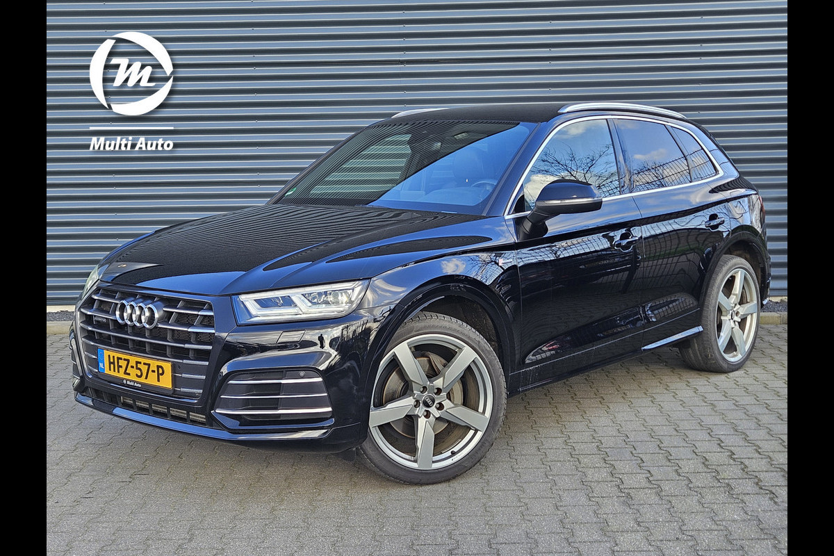 Audi Q5 55 TFSI e Quattro S Line 367pk Plug In Hybrid Dealer O.H PHEV | 21" Audi Sport L.M | Apple Carplay | Keyless | Sportstoelen Verwarmd | Sfeerverlichting | LED Koplampen |