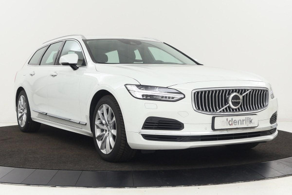 Volvo V90 2.0 T8 Recharge AWD Inscription | Leder | Adaptive cruise | Trekhaak | Camera | Stoel & stuurverwarming | Carplay | Side Assist | Memory | Navigatie | PHEV