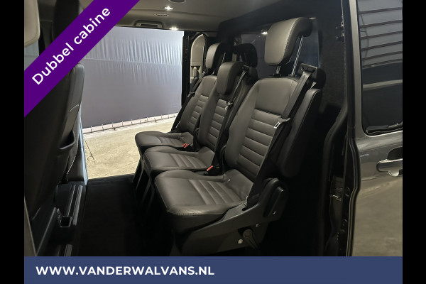 Ford Transit Custom 2.0 TDCI 131pk L2H1 Dubbele cabine Euro6 Airco | 6-Zits | 2x zijdeur | Xenon | Navigatie | Camera | LED | LM Velgen Cruisecontrol, Trekhaak, Apple Carplay, Android Auto, Stoelverwarming, Verwarmde voorruit,