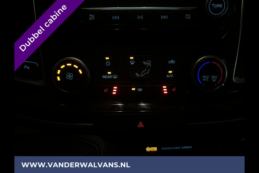 Ford Transit Custom 2.0 TDCI 131pk L2H1 Dubbele cabine Euro6 Airco | 6-Zits | 2x zijdeur | Xenon | Navigatie | Camera | LED | LM Velgen Cruisecontrol, Trekhaak, Apple Carplay, Android Auto, Stoelverwarming, Verwarmde voorruit,