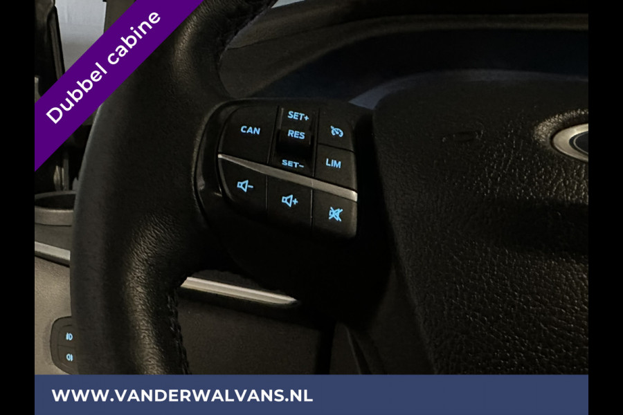 Ford Transit Custom 2.0 TDCI 131pk L2H1 Dubbele cabine Euro6 Airco | 6-Zits | 2x zijdeur | Xenon | Navigatie | Camera | LED | LM Velgen Cruisecontrol, Trekhaak, Apple Carplay, Android Auto, Stoelverwarming, Verwarmde voorruit,