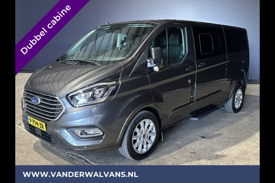 Ford Transit Custom 2.0 TDCI 131pk L2H1 Dubbele cabine Euro6 Airco | 6-Zits | 2x zijdeur | Xenon | Navigatie | Camera | LED | LM Velgen Cruisecontrol, Trekhaak, Apple Carplay, Android Auto, Stoelverwarming, Verwarmde voorruit,