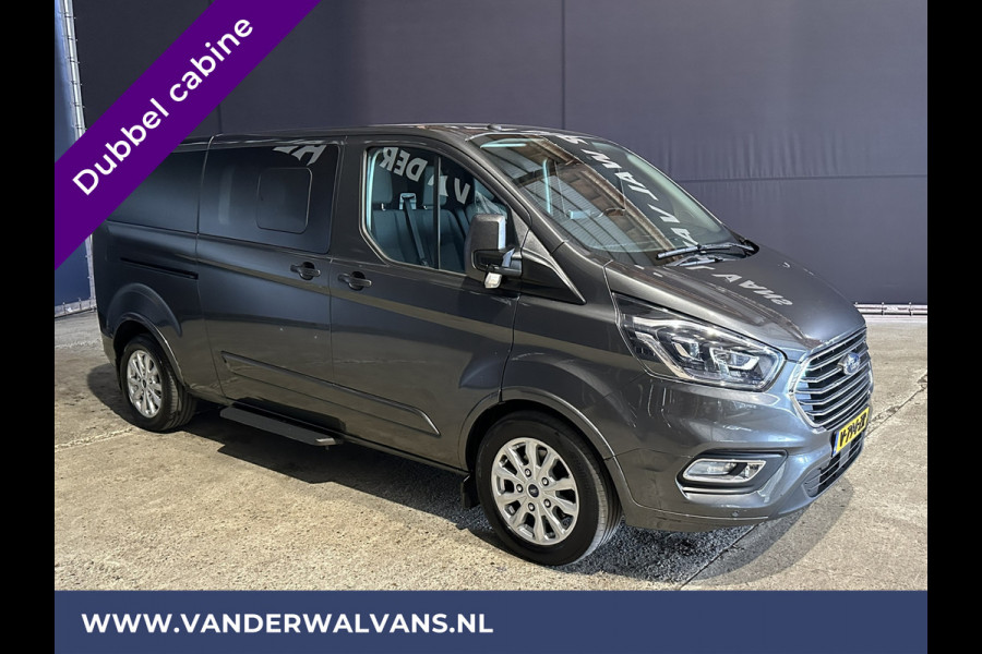 Ford Transit Custom 2.0 TDCI 131pk L2H1 Dubbele cabine Euro6 Airco | 6-Zits | 2x zijdeur | Xenon | Navigatie | Camera | LED | LM Velgen Cruisecontrol, Trekhaak, Apple Carplay, Android Auto, Stoelverwarming, Verwarmde voorruit,