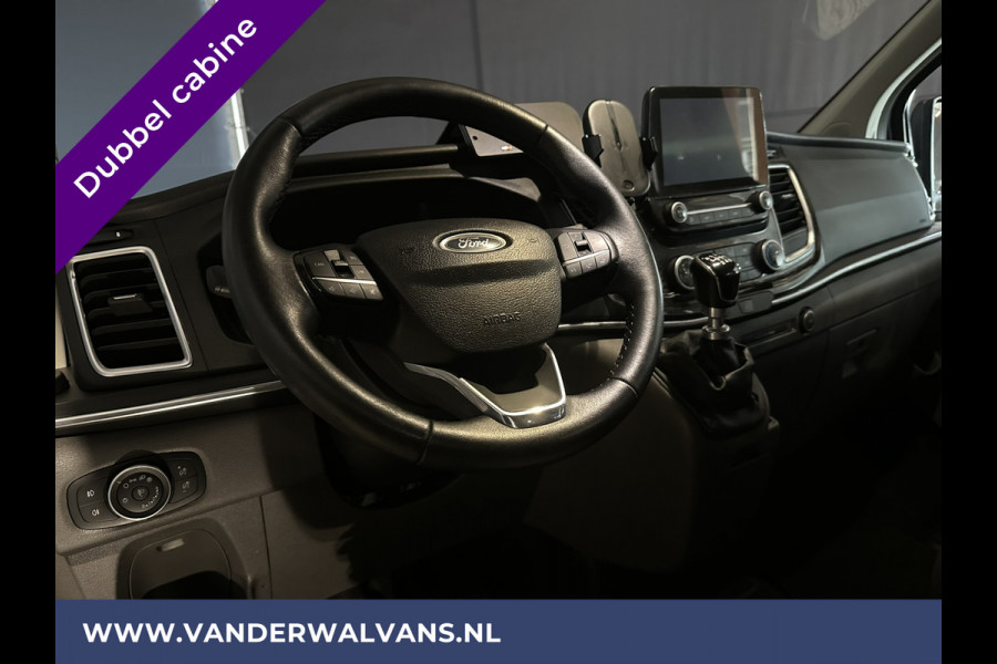 Ford Transit Custom 2.0 TDCI 131pk L2H1 Dubbele cabine Euro6 Airco | 6-Zits | 2x zijdeur | Xenon | Navigatie | Camera | LED | LM Velgen Cruisecontrol, Trekhaak, Apple Carplay, Android Auto, Stoelverwarming, Verwarmde voorruit,