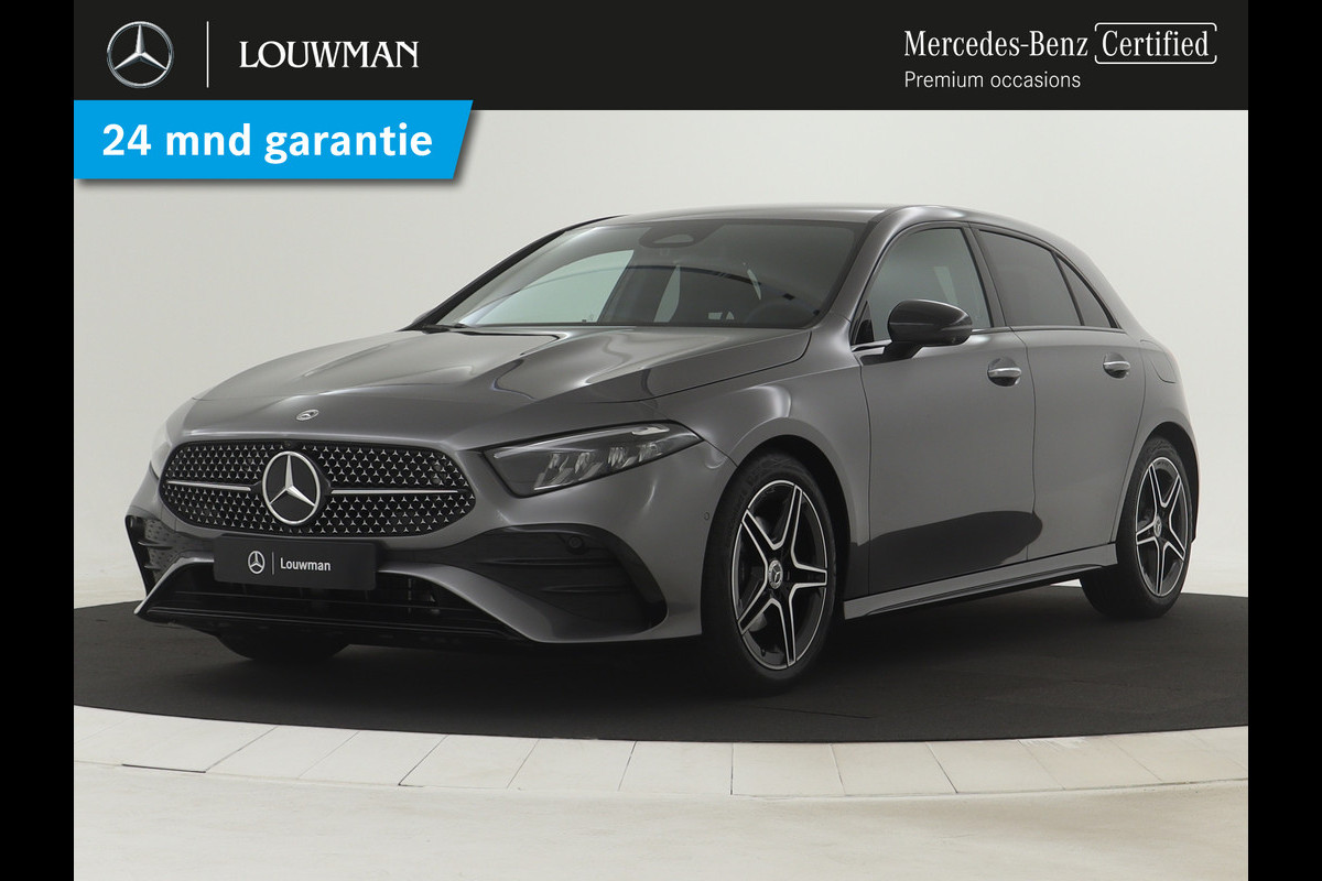 Mercedes-Benz A-Klasse 200 AMG Line | Nightpakket | Parkeerpakket met 360°-camera | Premium Pack | Extra USB-poorten | Burmester surround sound system | Verwarmde stoelen vooraan |