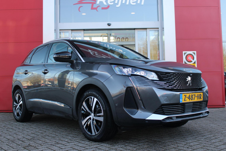 Peugeot 3008 1.2 Hybrid 136PK GT | 360° CAMERA | NAVIGATIE | ADAPTIVE CRUISE CONTROL | APPLE CARPLAY/ANDROID AUTO | CLIMATE CONTROL | 18" LICHTMETALEN VELGEN | DODEHOEK DETECTIE | KEYLESS ENTRY/START | FULL LED KOPLAMPEN | PARKEERSENSOREN VOOR EN ACHTER | DAB+ RADIO | LANE ASSIST |