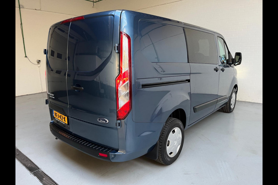 Ford Transit Custom DUBBEL CABINE 5persoons 280 2.0 TDCI L1H1 Trend, Airco, Navigatie, Stoelverwarming, Metallic, RIJKLAARPRIJS!