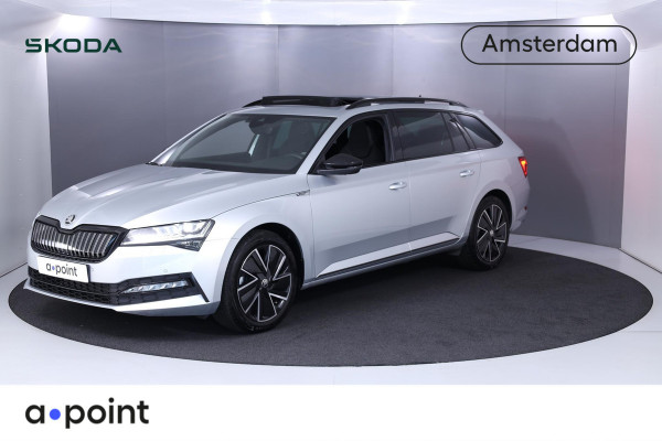 Škoda Superb Combi 1.4 TSI iV Sportline Business Private lease vanaf €718pm | 218 pk Plug in Hybrid | Verlengde garantie | Navigatie | Panoramadak | Rondomzicht camera | Parkeersensoren |