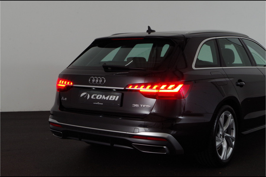 Audi A4 Avant 35 TFSI S line > Mythos Black/Leer/Virtual cockpit/Carplay/Stoelverwarming...