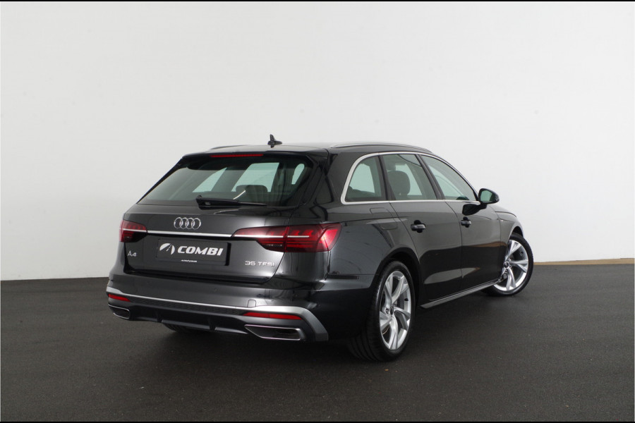 Audi A4 Avant 35 TFSI S line > Mythos Black/Leer/Virtual cockpit/Carplay/Stoelverwarming...