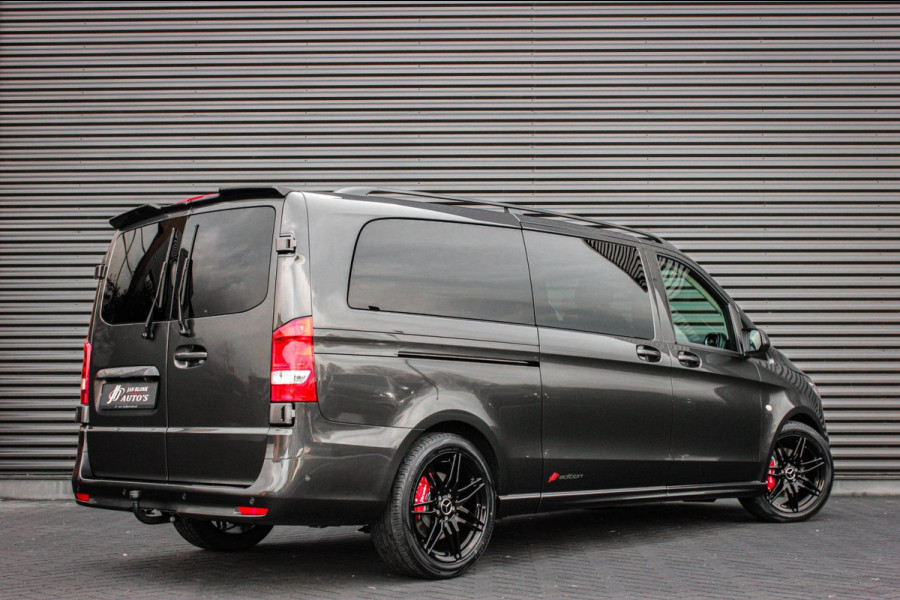 Mercedes-Benz Vito 119 CDI L3 SPORT DUBBEL CABINE / DC / BPM VRIJ / FULL BLACK / 2X SCHUIFDEUREN / AMG / VERLAAGD / APPLE CARPLAY