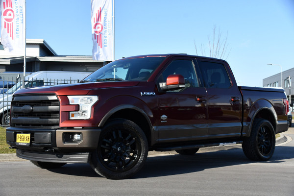 Ford USA F-150 3.5 V6 King Ranch Ecoboost SuperCrew Camera, Cruise, Carplay, 370PK, Automaat, Leder, Stoelverwarming, Navi, Uniek!