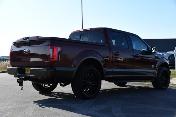 Ford USA F-150 3.5 V6 King Ranch Ecoboost SuperCrew Camera, Cruise, Carplay, 370PK, Automaat, Leder, Stoelverwarming, Navi, Uniek!