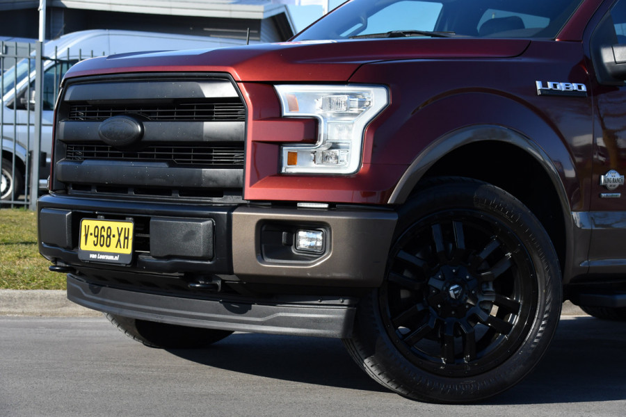 Ford USA F-150 3.5 V6 King Ranch Ecoboost SuperCrew Camera, Cruise, Carplay, 370PK, Automaat, Leder, Stoelverwarming, Navi, Uniek!