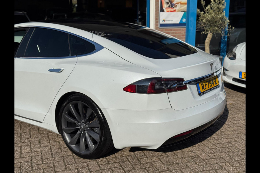 Tesla Model S 100D LONG RANGE 420 km 2018 WIT NAVI NAP BTW!