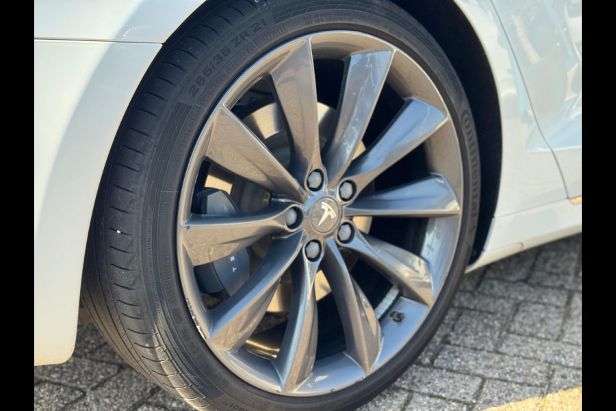 Tesla Model S 100D LONG RANGE 420 km 2018 WIT NAVI NAP BTW!