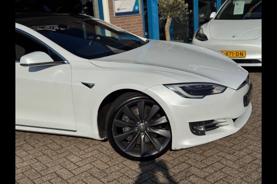 Tesla Model S 100D LONG RANGE 420 km 2018 WIT NAVI NAP BTW!