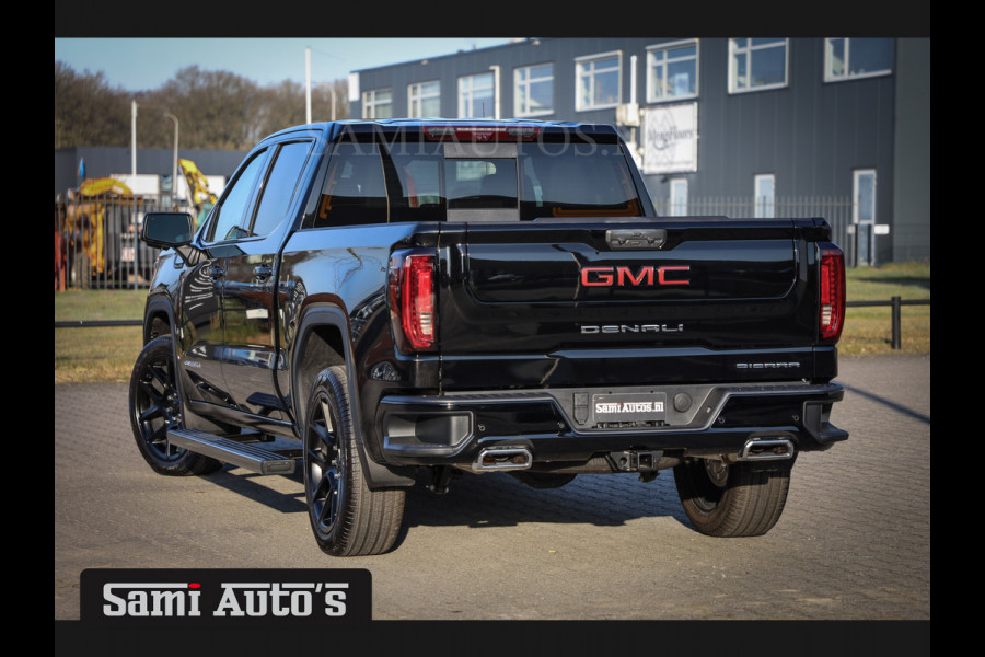 GMC Sierra Denali 6.2 V8 426PK | HUD | ALLE OPTIES | HEAD-UP | LANE ASSIST | 360 CAMERA | VIRTUAL COCKPIT |  BLACK LEDER | DUBBELE CABINE | 5 PERSOONS | PICK UP | Voorraad Nr 433794