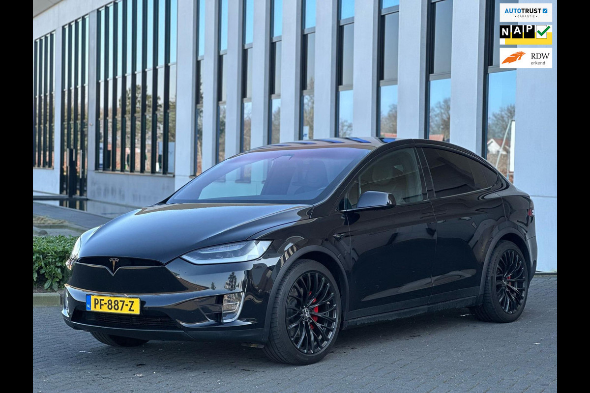 Tesla Model X 75D Base 6 persoons, lederen interieur , achteruitrijcamera, Autopilot, nl auto met nationale auto pas