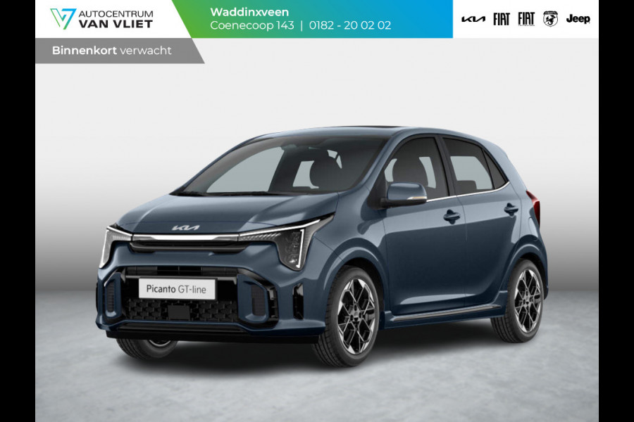 Kia Picanto 1.0 DPi GT-Line AMT | Automaat | MY25 | LED | Navi | CarPlay | Keyless | Schuif-/kanteldak | Stoel-/stuurverwarming | 16'' | Private Lease € 384,-