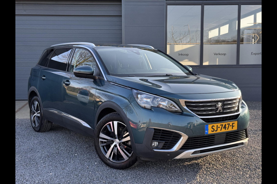 Peugeot 5008 1.2 PureTech Allure 7 Persoons,Automaat,Trekhaak,Pano,Navi,Stoelverwarming,Clima,Cruise,131pk,Halfleder,Pdc V+A,Lmv 18'',Apk tot 10-2025