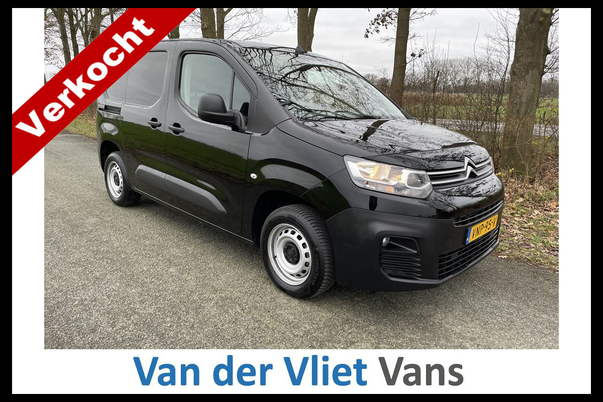 Citroën Berlingo 1.5 BlueHDI E6 3-Zits BPM Vrij! Lease €230 p/m, Airco, PDC, Carplay, Onderhouds historie aanwezig