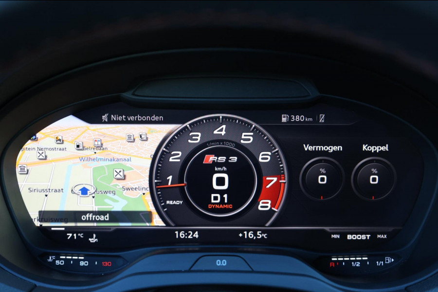 Audi RS3 Sportback 2.5 TFSI quattro MILLTEK/LED/VIRTUAL/SFEER/PANORAMADAK/LEDER+S.VERWARMING/LMV/CAM/ACC/ECC/12 MND GARANTIE!