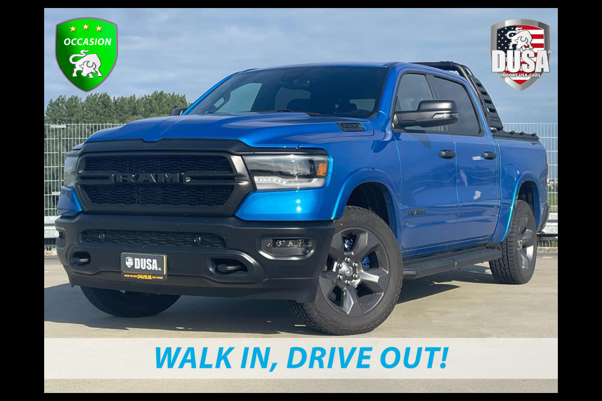 Dodge Ram | 1500 | Build To Serve | 5.7 V8 | 4x4 | Crew Cab | HEMI Led | Treeplanken | HYDRO BLUE Nieuw Binnen!