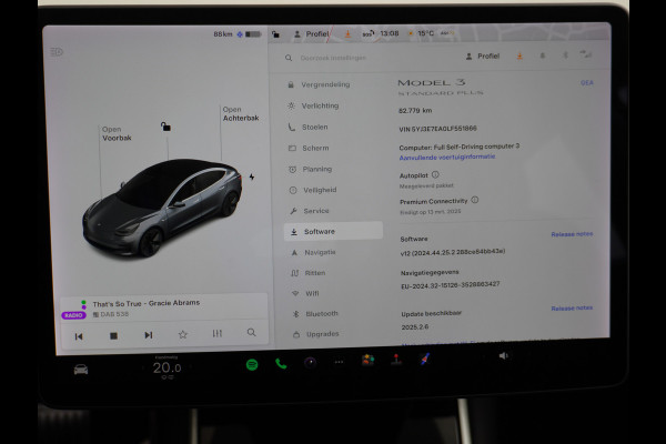 Tesla Model 3 SR+60kWh 325PK 18" AutoPilot FSD-computer 3 Premium Luidsprekers  Leer PanoDak Adaptive cruise Camera's Elektr.-Stuur+Stoelen+Sp Ecc Navigatiesysteem full map LED-a+v Comfortstoelen ACC Dual-ECC DAB Voorverwarmen interieur via App Keyless via Telefoonsleutel One-Pedal-Drive Orig. nlse auto tot 11kw laden thuis! Garantie Accu tot  05-11-2027 max 160.000km 1.584kg licht!