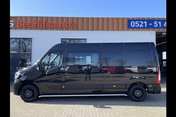 Renault Master T35 2.3 dCi 180pk autoaat L3H2 DC 6 persoons Energy Comfort / vaste prijs rijklaar € 28.950 ex btw / lease vanaf € 518 / pdc rondom / trekhaak 2500 kg / sidebars / airco / cruise / navi !