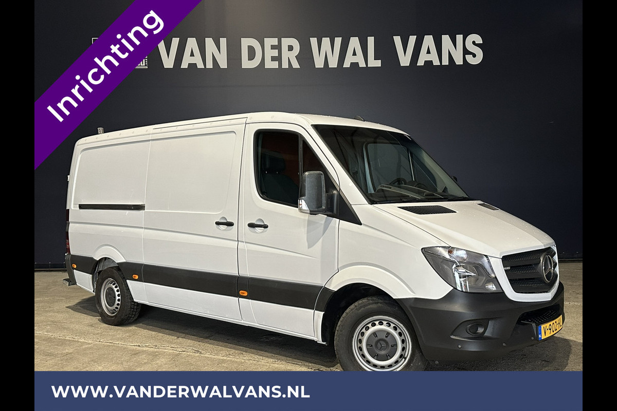 Mercedes-Benz Sprinter 316 CDI 164pk L2H1 inrichting Euro6 Airco | 2800kg trekhaak | Omvormer Cruisecontrol, Parkeersensoren