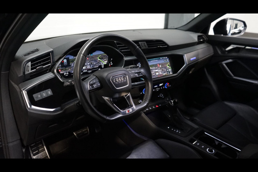 Audi Q3 40 TFSI Quattro 3x S-Line AUTOMAAT-BLACK OPTIK-ACC-AMBIANCE-CAMERA-DAB-DRIVE SELECT-KEYLESS-LEDER-MATRIX-VIRTUEEL-TREKHAAK