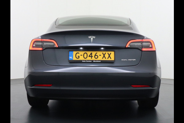 Tesla Model 3 Long Range 75kWh 2020 463PK 19" Mistl. Full-Self-Driving-Computer 3 Telefoon-Sleutel Premium Audio 4wd Lmv AutoPilot Panoramadak Stoel en achterbank verwarming Keyless Electr.Stoelen+Memory+Easy-Entry WiFi Origineel Nederlandse auto Grootste accu, Tot 16,5kwh thuis laden. Accu garantie tot 13-01-2028 / 192.000km