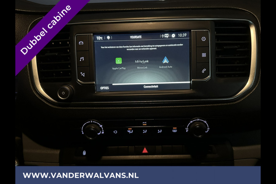 Opel Vivaro 2.0 CDTI 150pk L3H1 Dubbele Cabine Euro6 Airco | Camera | Navigatie | 5-zits | 2500kg Trekhaak Apple Carplay, Android Auto, Cruisecontrol, LM Velgen, Parkeersensoren