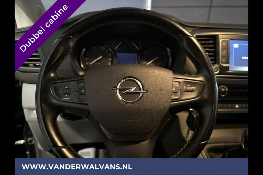 Opel Vivaro 2.0 CDTI 150pk L3H1 Dubbele Cabine Euro6 Airco | Camera | Navigatie | 5-zits | 2500kg Trekhaak Apple Carplay, Android Auto, Cruisecontrol, LM Velgen, Parkeersensoren