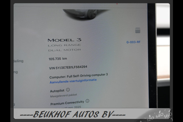 Tesla Model 3 Long Range AWD 75 kWh Autopilot 3 Leer Cam Nav