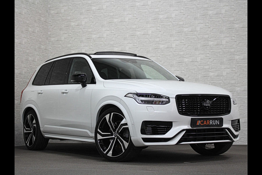 Volvo XC90 2.0 T8 AWD R-Design Long Range | Luchtvering | 360 Camera | Panorama | Pilot-Assist | ACC | Stoelventilatie | Memory | Harman-Kardon | Trekhaak | Sportstoelen | Keyless-Entry | Stuurwiel Verwarmd | Vol-Leder | 22'' | Zonwering | Draadloos Laden |