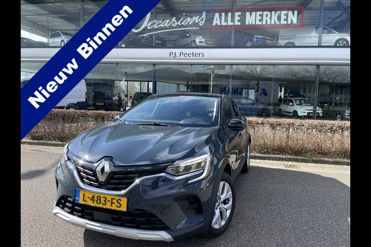 Renault Captur 1.0 TCe 100 Bi-Fuel Business Zen uitgerust met comfort en parking pakket met o.a. Climate control - Cruise control - Parkeersens. V+A - Navi full map - A-uitrijcamera - LED verlicht. - Trekhaak - Regensensor - rijstrook sensor - hill hold